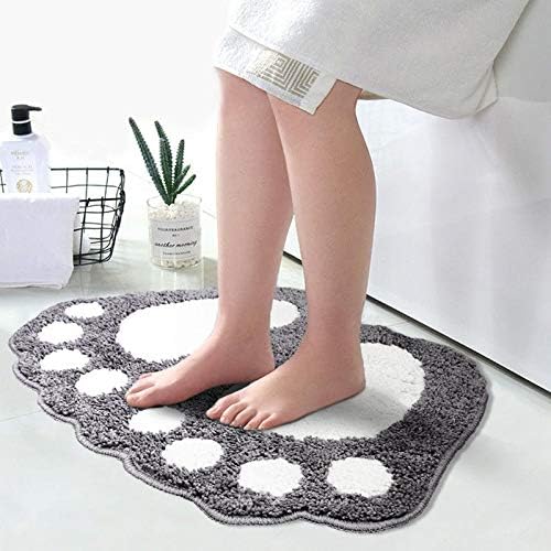 Xilei Absorbent Bath mats Bath Rugs 15.7 x 23.6 Inches for Tub, Shower, and Bath Room (Light Gray)