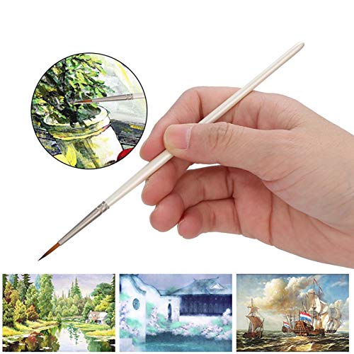 Pincel de pintura em aquarela Pincel de nylon, caneta de desenho, 12 unidades Pincel de pintura a ól