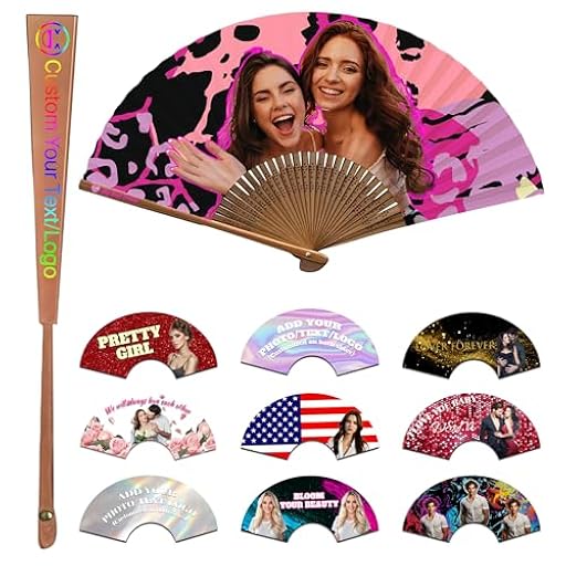 Abanico Personalizado JLSKCN con Foto y Texto, Abanicos Originales, Abanicos de Madera para Bodas y Verano, Regalos de Verano, Regalos Originales para Mujer (Bambú) | Ya disponible en tu tienda friki favorita! En mundofriki.es!