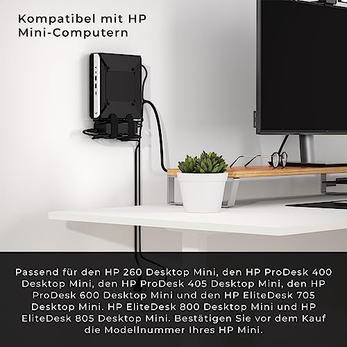 HumanCentric Halterung kompatibel mit HP Mini, ersetzt Dual-VESA-Hülle für HP Mini Desktops v3 13L68AA 13L67AA, VESA-Halterungsadapter passend für HP Mini, Monitore, VESA-Arme, Ständer, Untertisch- – Bild 5