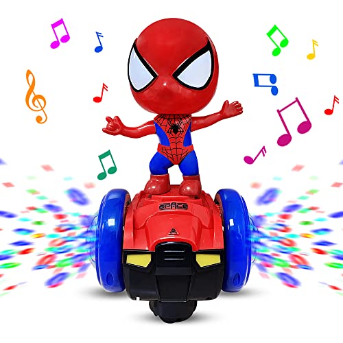 Image of econoLED Dancing Robot Toys, Superhero Interactive Musical Car, Intelligent Educational Gift for Kids Toddlers with Colorful Flashing Lights & Music