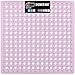 Gorilla Grip Original Patented Bath, Shower, and Tub Mat, 21x21, Machine Washable, Antibacterial, BPA, Latex, Phthalate Free, Square Bathroom Mats with Drain Holes, Suction Cups, Purple