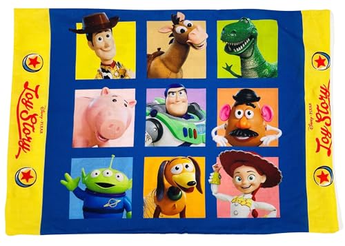 MORIPiLO 子供 枕カバー 低め ディズニー トイストーリー フレンズ ネイビー 約28x39cm用 肌にやさしい綿100生地 洗える グッズ キャラクター まくらのモリシタ