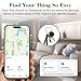 Air Tracker Tag, Smart Tag Bluetooth Tracker Works with Apple Find My (iOS Only), IP68 Waterproof, Replaceable Battery, Key Finder and Item Locator for Keys, Bags, Luggage, Wallet, etc