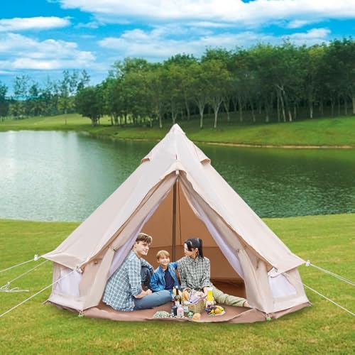 Carpa Yurt Bell Tent Impermeable para Camping 2 Personas miniatura 6