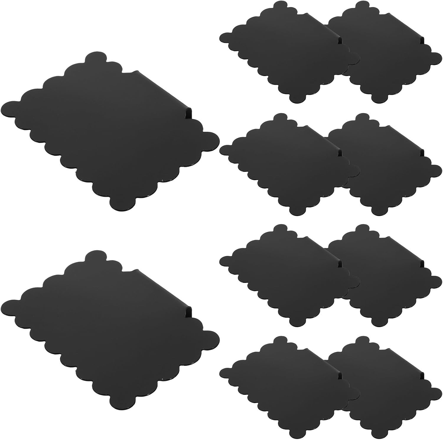 YARNOW 10pcs Removable Chalkboard Labels with Clips for Price Display and Basket Organization, Reusable PVC Tag Holders for Pantry Storage Bins and Retail Price Clamp