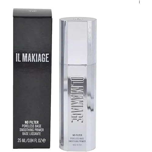Il Makiage No Filter Poreless Base Smoothing Primer - 30ml / 1.0 fl oz Perfecting Primer for Pores, Flawless Finish, Long-Lasting Makeup Base, White