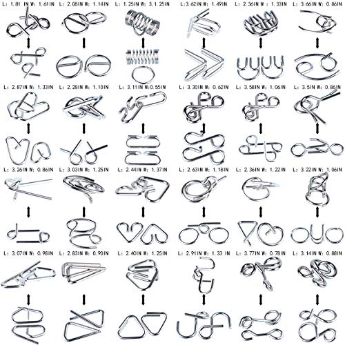 Cudny Brain Teaser Puzzles 3D Unlock Interlock Assorted thumb #1