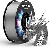 Creality Filamento de Impressão 3D de 1,75 mm, Excelente Resistência, Alta Precisão, Inodoro, Não Tóxico e à Prova de Umidade, 1 kg de Filamento PETG Brilhante para Impressora 3D (Transparente)