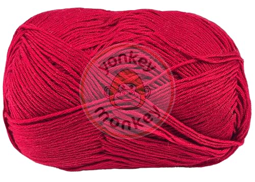 Image of 10-Pack of Yonkey Monkey 500 Grams Yarn - 70% Rayon derived from Bamboo, 30% Cotton - Imported - Berry 9032