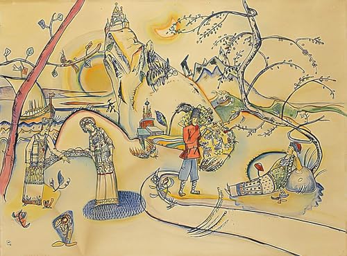 Affiches et gravures Kandinsky tableau peinture sur toile moderne 60x90