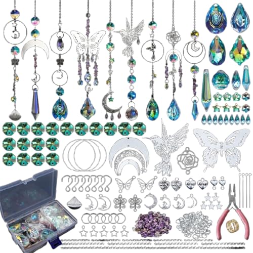 Xusxes Acchiappasole, Acchiappasole Cristallo, Acchiappasole Da Appendere, Suncatcher Pendti, Crystal Suncatcher, Set Di Suncatcher Fai Da Te per Finestra Giardino Natale Giorno Festa Ornamento