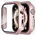 Produktbild Diruite 2-Stück Hülle für Apple Watch Series 8/7/6/5/4/SE 2/SE Panzerfolie Schutzhülle,Hard PC Rundum Displayschutz Ultradünne Schutz Case für Apple Watch 45mm 44mm 41mm 40mm Schutzhülle