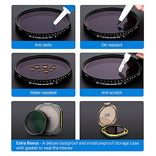 Jjc VND2K58 58Mm Nd Filter Nd2-2000 Vnd Variable Neutral Density Adjustable Fader For Canon Eos Rebel T7 T6 T8I T7I T6I T6S T5I Sl3 90D 80D With Ef-S 18-55Mm Kit Lens & Other Lenses thumb #5