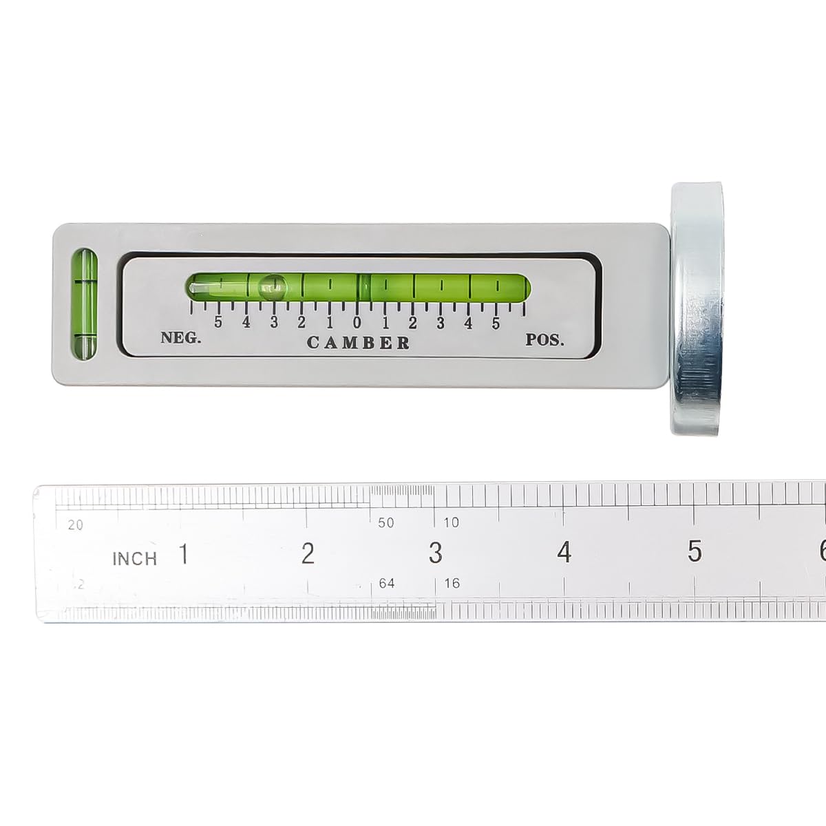 Sarini Strumento Calibro Magnetico Regolabile, Strumento Calibro per l'allineamento delle Ruote del puntone della Ruota Camber di Auto/Camion (Grigio)