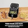 Ninja Air Fryer Pro 5-en-1, capacité de 4,7 litres (5 QT), friture à l'air, cuisson, rôtissage, réchauffage et déshydratation, technologie Air Crisp, panier antiadhésif et plaque croustillante, gris