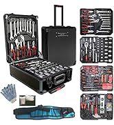 Arcwares 799pcs Aluminum Trolley Case Tool Set Silver, House Repair Kit Set, Household Hand Tool ...