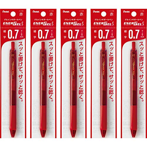 Stylos EnerGel Pentel XBL127-B encre rouge 0.7mm pour corriger les copies et annoter les dossiers