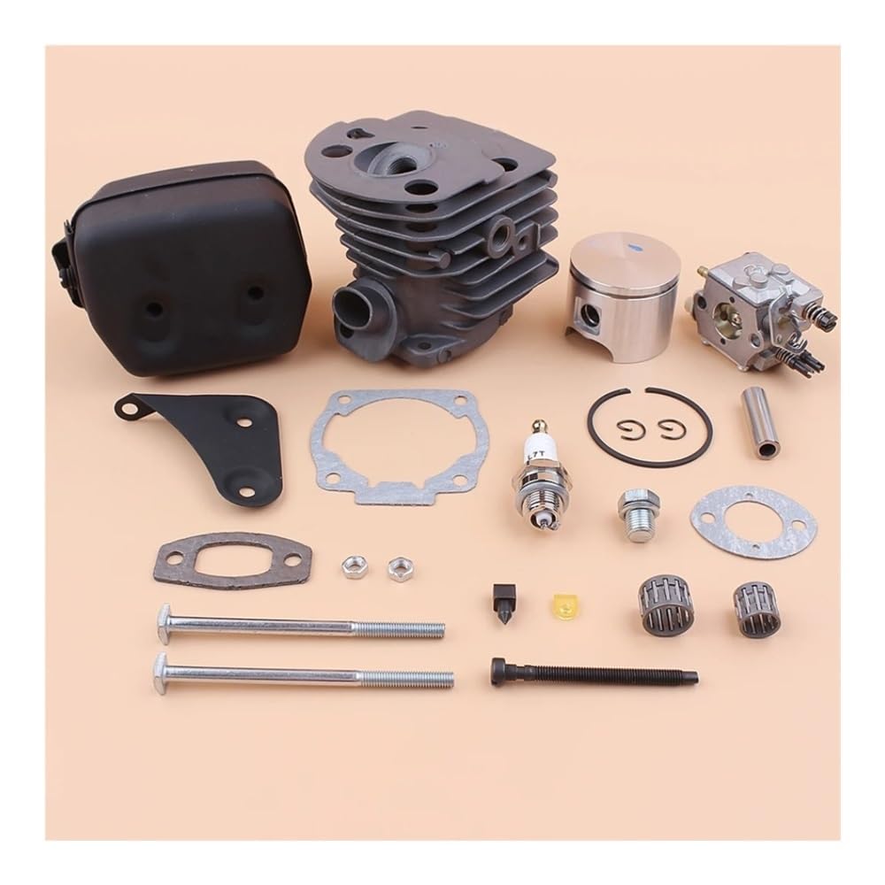 Kit cylindre 46mm et réparation carburateur pour tronçonneuse 55 51