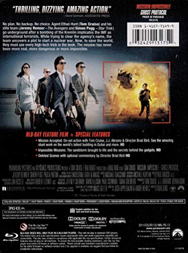 Mission Impossible Ghost Protocol pelicula Bluray de accion suspense en alta definicion 3