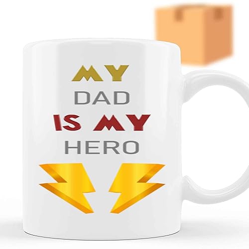 Humorous Gift Proud Police Dad Gift for Fathers, Officers, and Cops - for Celebrating Retirement Day - 11 Oz White Ceramic Coffee Mug