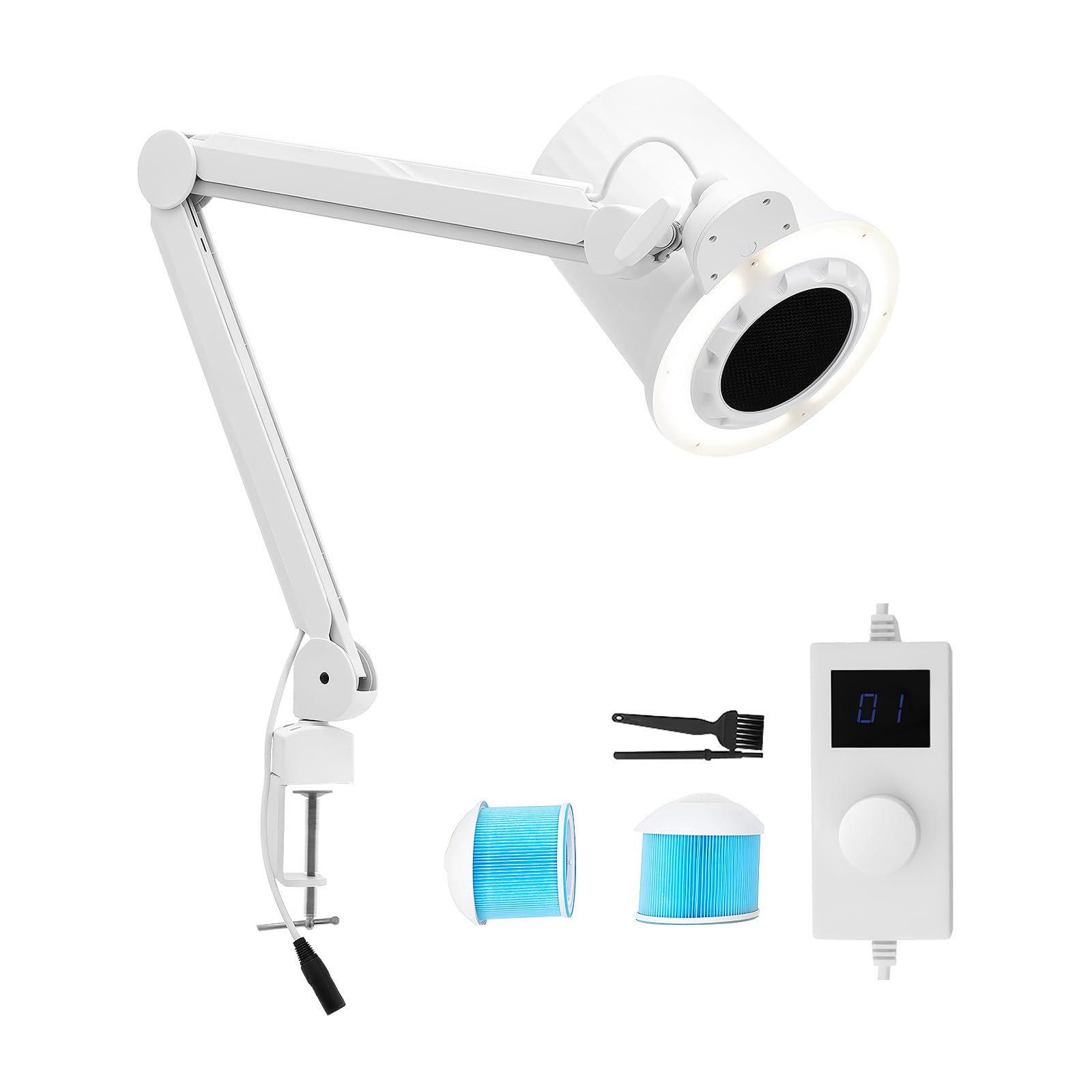 Collecteur de poussière pour ongles de 55 W avec lumière LED 3