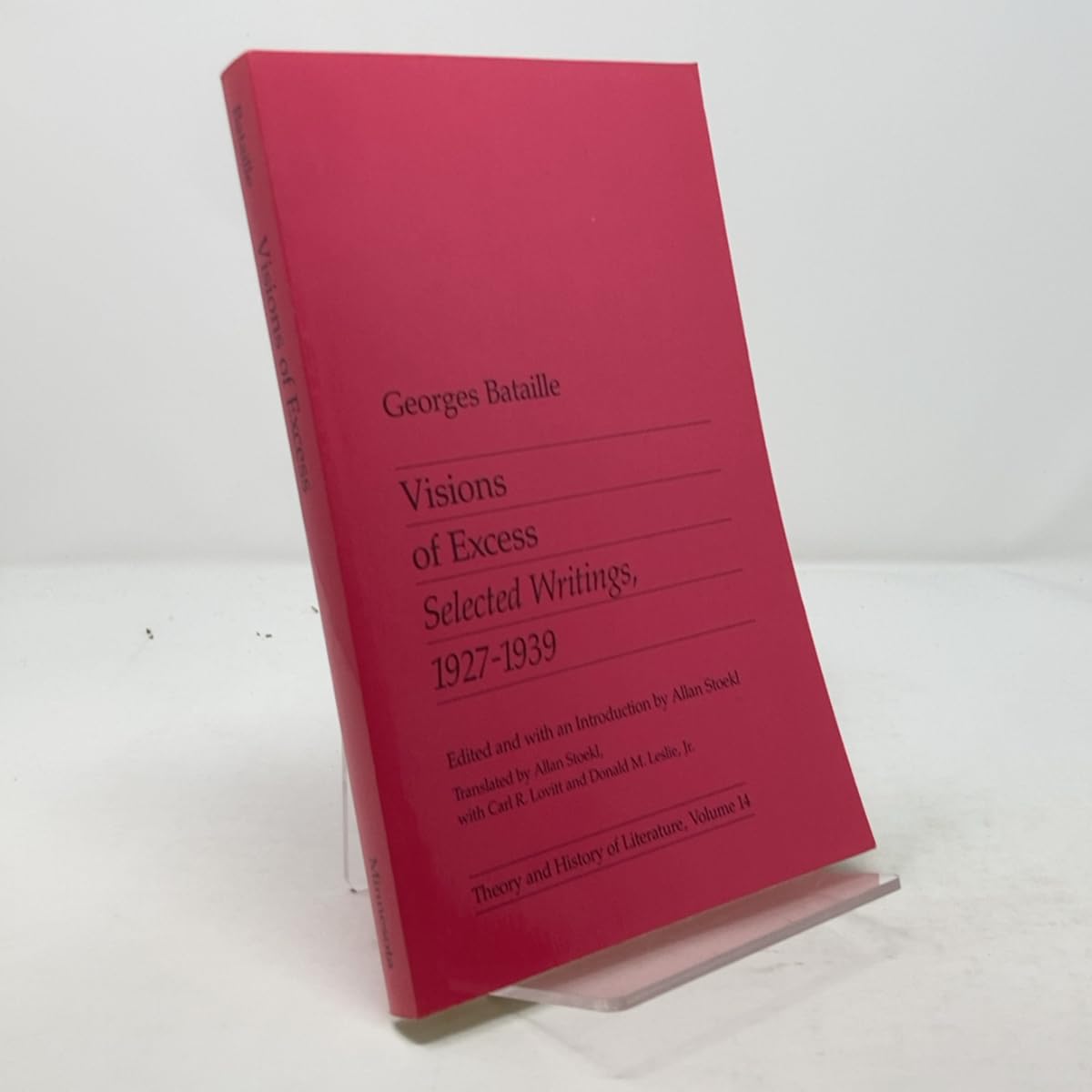 Visions Of Excess: Selected Writings, 1927-1939 (Theory and History of Literature Vol 14) Paperback – June 20, 1985