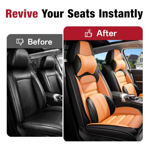 Image of Deluxe Front Covers for Toyota Camry 2015-2026, Black-Orange