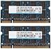 Produktbild Blau New 4GB Kit (2 x 2 GB) DDR2 2RX8 PC2-6400S 800MHz 200pin 1.8V SODIMM Notebook RAM Laptop-Speicher