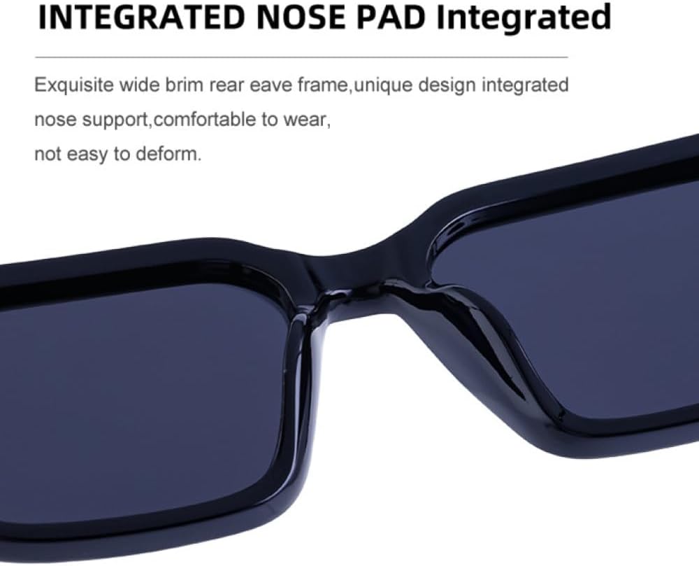 MUTYNE Retro Punk Sunglasses Rectangle Steampunk Shades Suitable for women men UV400