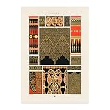 Pathos Studio Albert Racinette – Lithographie indienne de « L'ornement Polychrome » 1 (impression d'art giclée) 12,7 x 17,8 cm