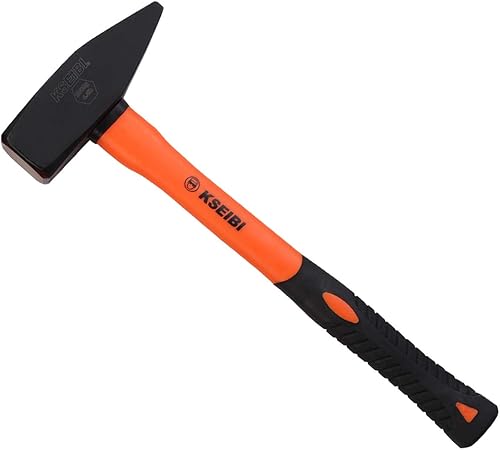 Miniatura 9 de KSEIBI 271420 Machinist Engineers Martillo de chapa de acero forjado, herramientas de forja de herrero (mango antideslizante, 1.10 libras17.64oz)