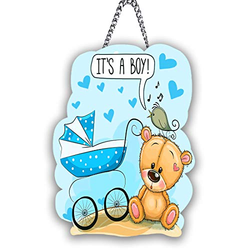 Image of pnf Xpression Decor Quote Wall art & Door Hanging Frame For Kitchen, Dining, restaurants Decor | Walland home Decor for Living Room | Room Decor Wall Decor Items For Bedroom | (It's A Boy)