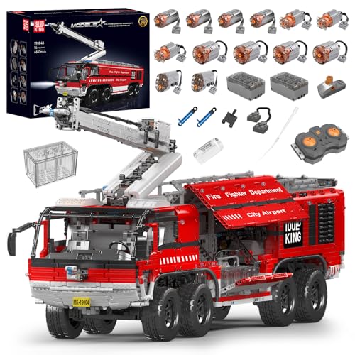 Mould King 19004 Technik Ferngesteuert Feuerwehrfahrzeug