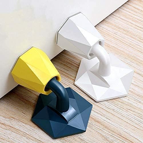 Door Stopper Floor Holder Anti-Collision Door Bumper Strip Rubber Doorstop Wedge with 3M Double-Sided Tape | Hidden Sticker Floor Mounted Door Stopper Multicolor-image-36