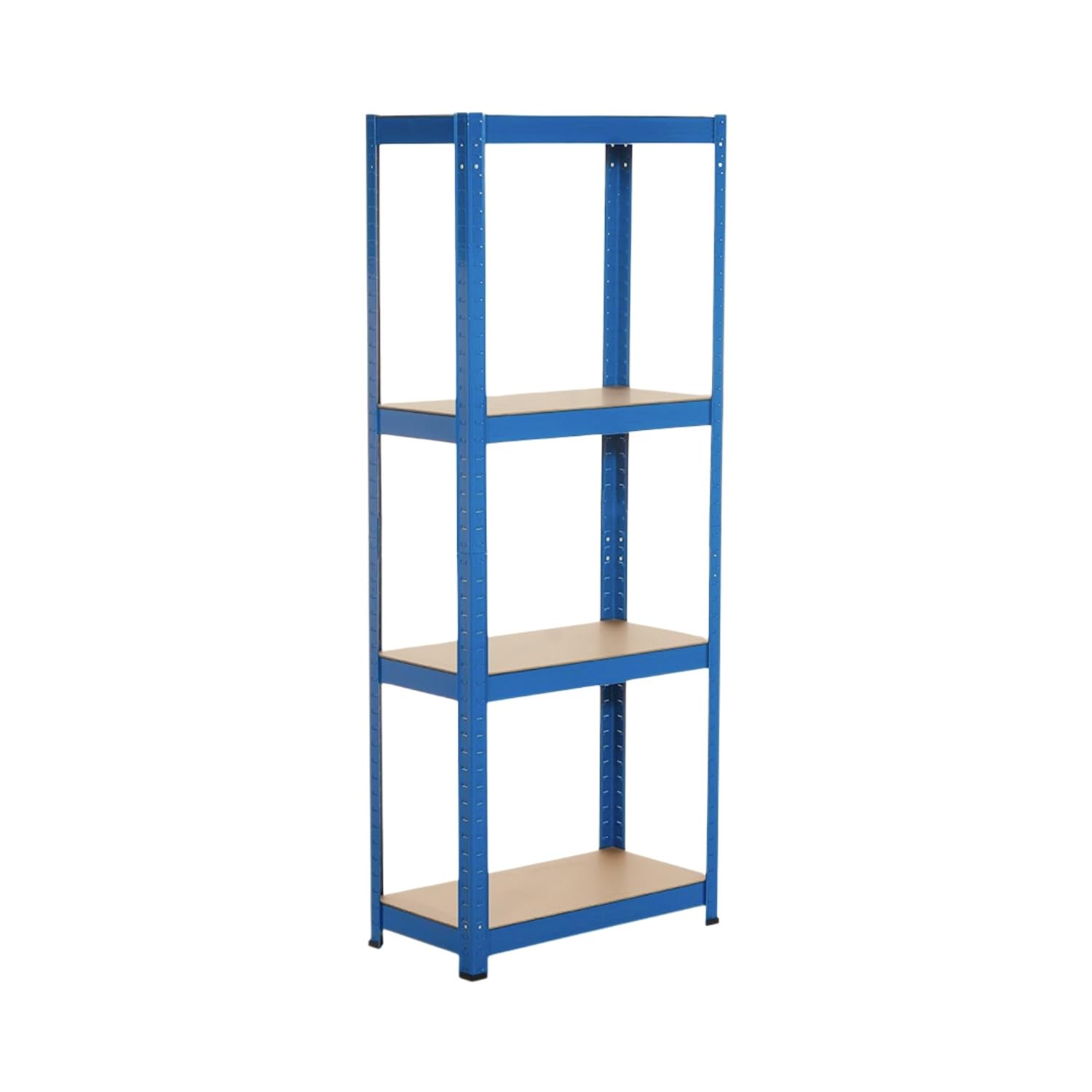 Estantería Azul Metálica Modular con 4 Baldas Ajustables | 7H Seven House | Estantería Uso Doméstico | Estantería Multiusos | Dimensiones 148x60x30cm | Aguanta hasta 240Kg