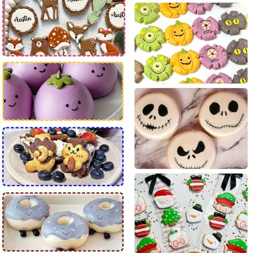 Image of Edible Markers for Easter Eggs Decorating- 12PCS Edible Marker Food Coloring Pens Set Drawing Double Side Writers Tools for Cake Decorations, Cookies, Frosting, Macaroons, Chocolate