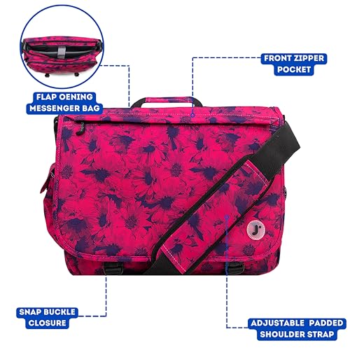 Image of J World New York Thomas Laptop Messenger Bag for Women & Men. Kids Computer Bookbag
