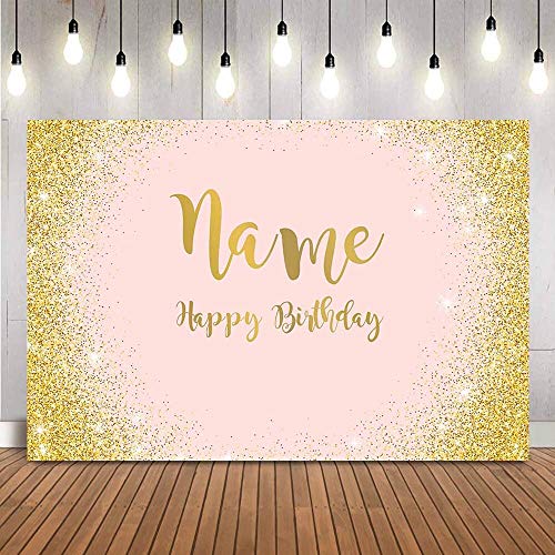 HWLY Cartel Cumpleaños Personalizado, Pancarta Feliz Cumpleaños, Fondo Foto Aniversario, Personalizado Grande (B,150x100cm)