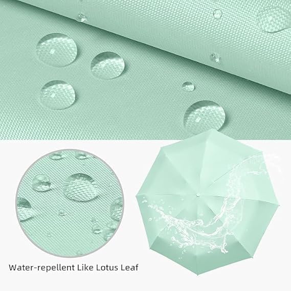 Image of Besque UV Big Size Umbrella for Sun Protection Rain Windproof Strong large 2 fold for men women kids boys girls Perfect Umbrella with cover small case stylish Windproof & Compact UV large size