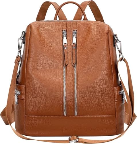 Image of Anti-Theft Backpack for Women | Stylish PU Leather Convertible Shoulder Bag & Backpack Purse | Casual College Travel Daypack Birthday Gift