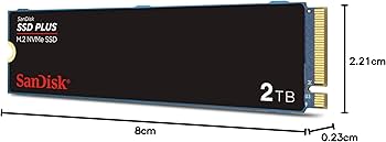 内蔵型SSD SanDisk SSD PLUS 2TB SSD SanDisk 2TB SSD Plus for Laptop, Internal Solid State Drive