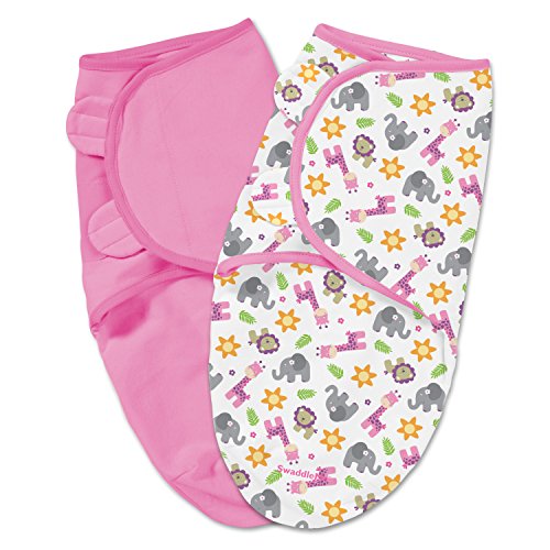 Summer SwaddleMe 2 Piece Adjustable Infant Wrap, Sunny Safari, Small/Medium