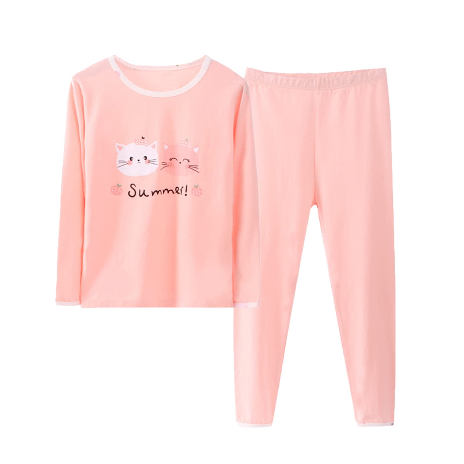 Kleinkind Kinder Winter Langarm Streifen Warm Dicke Pyjamas Unterwäsche Tops Hosen 2 STÜCKE Outfits Kleidung Set T Shirt Jungs 140