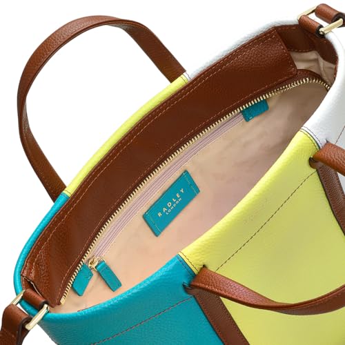 Image of RADLEY London Rivington Colourblock Women's Leather Ziptop Satchel Bag