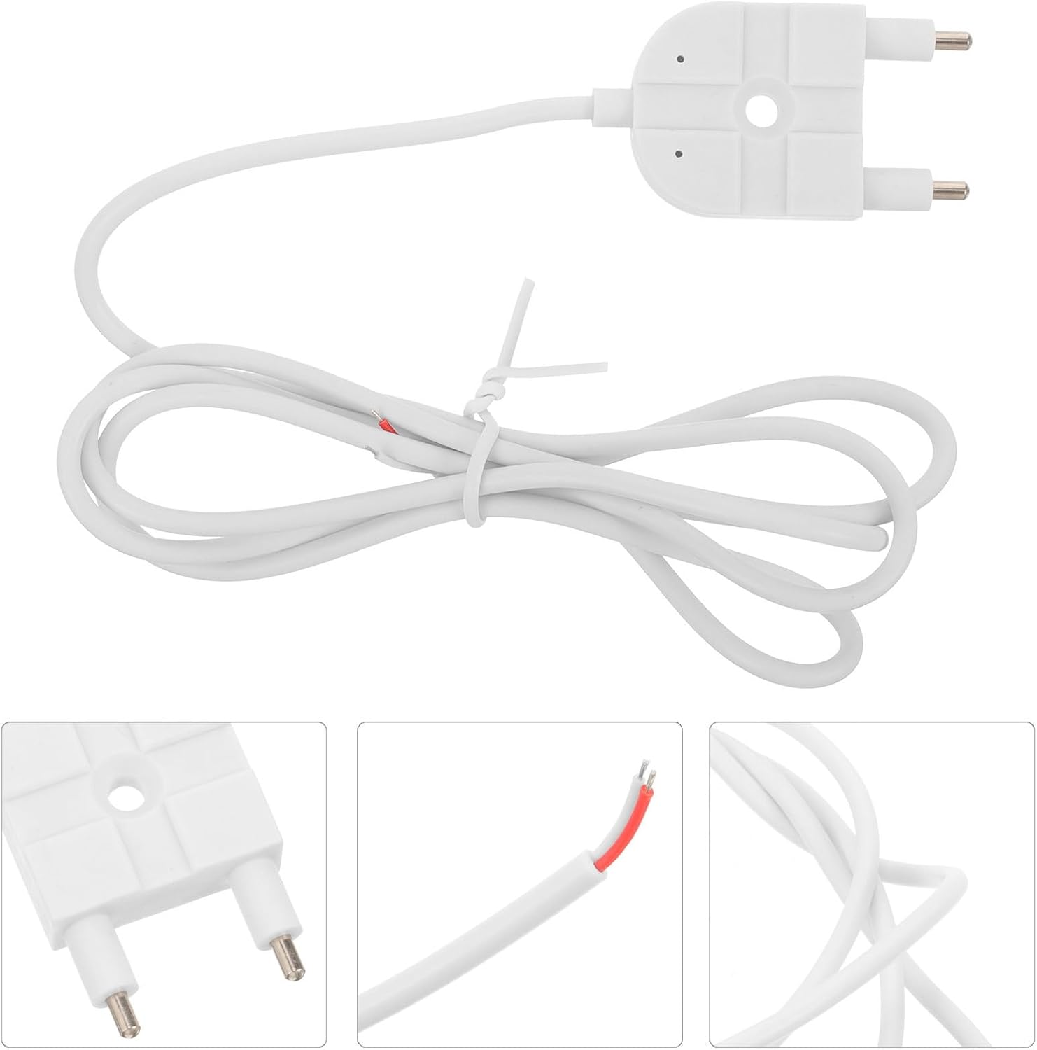 Accurate and Reliable Water Leak Detector Probe with Plastic Housing White Water Sensor Tool for Business and Appliances with Cable