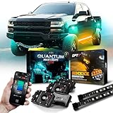 OPT7 4pc RGBW Rock Lights &amp; 78" Running Board Lights, Quantum Pro LED Rock Lights w/Smart APP Control &amp; Sidekick 2pc 78" Running Board LED Strips