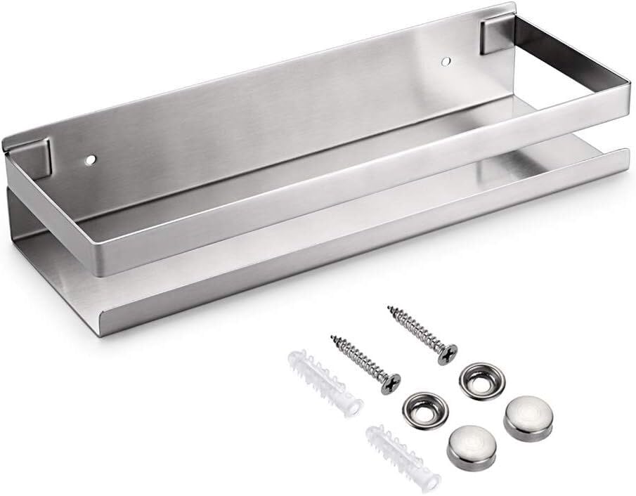 For Bathroom Shower Shelf Stainless Steel Bath Kitchen Basket Shower Caddy Rack Rus