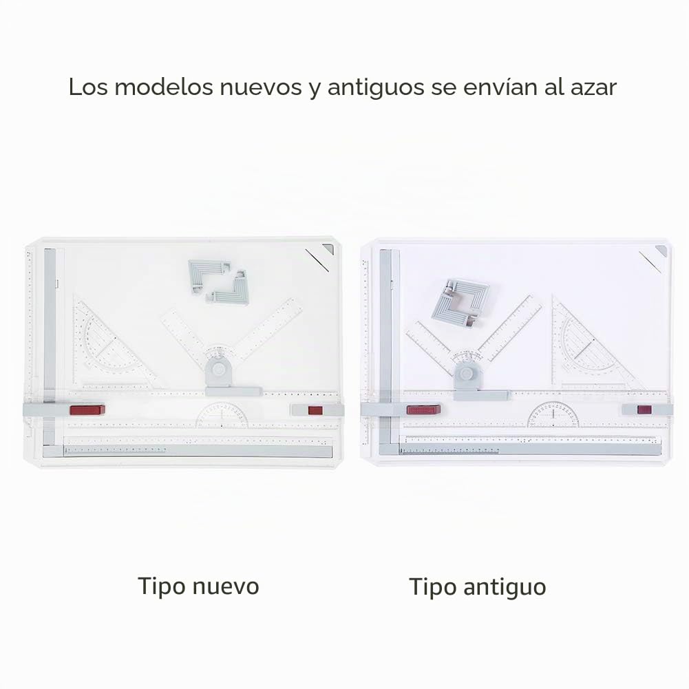 Mesa de Dibujo A3 Mesa de Dibujo Mesa de dibu jo Profesional de precisión con 2 Reglas paralelas y 2 Clips de Esquina, Tablero de Dibujo Ajustable ergonómico Multifuncional