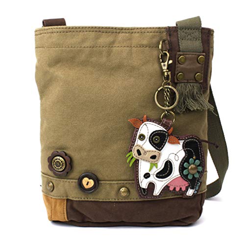 CHALA Patch Crossbody - Cow- Olive